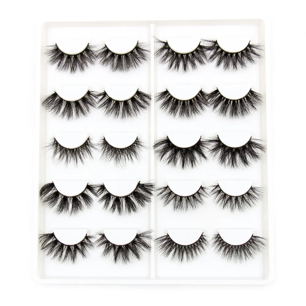 Lehuamao Vison Cílios Maquiagem Postiços 10 Pares Mix Naturais Macios Bonitos Lash Luxo Livro 5d 2 High Quality Beleza e saúde