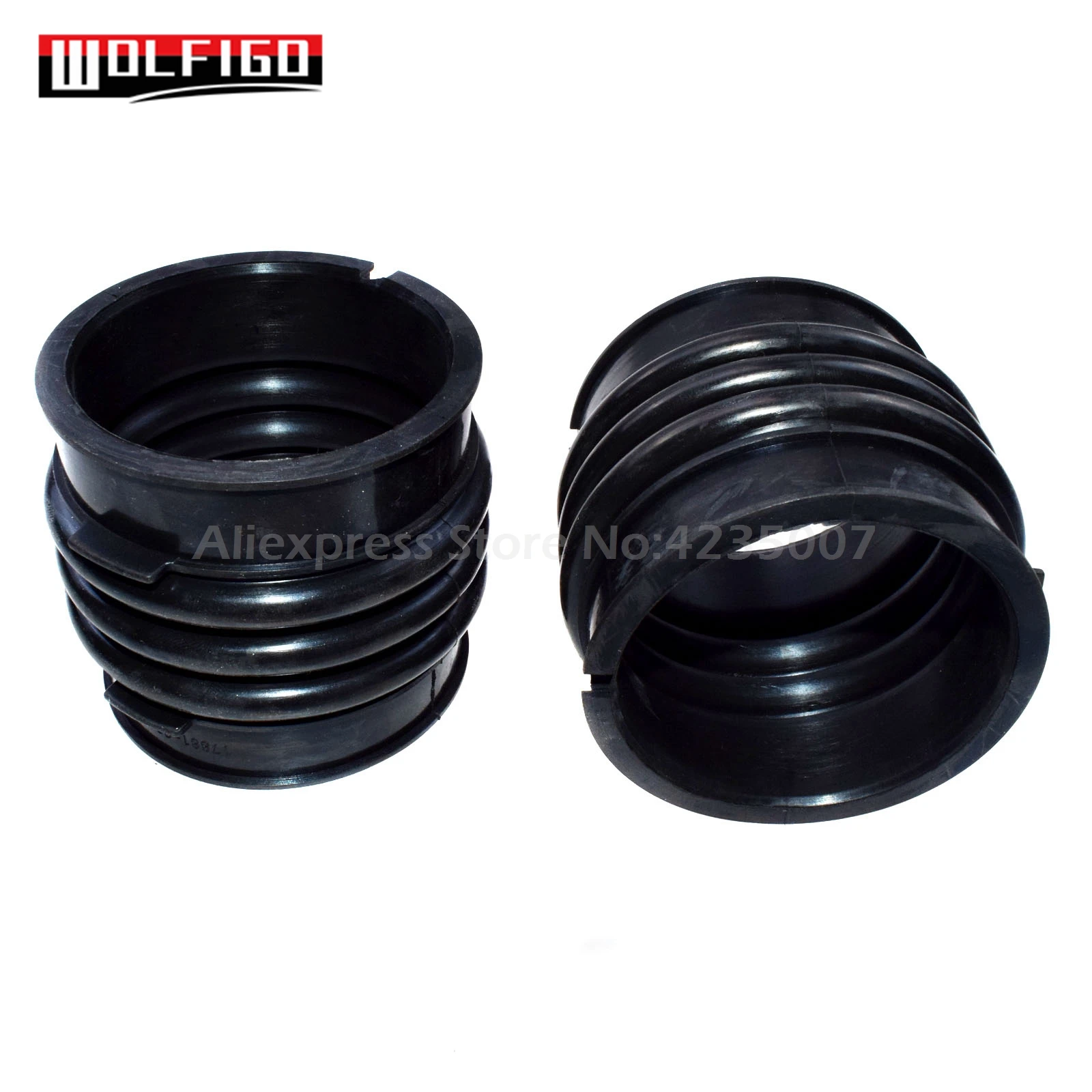 Черный WOLFIGO 1/2 шт. воздухозаборник шланг 17881-20090 для Toyota Camry Avalon Solara Lexus ES300 4451007673 - Цвет: Черный