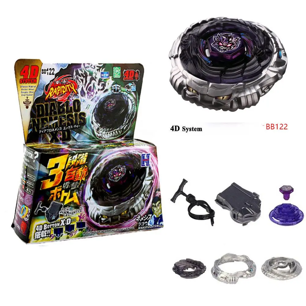 Burst 4D BB122 DIABLO NEMESIS спиннинг топ с пусковым устройством Juguetes metal fusion Battle Fighting