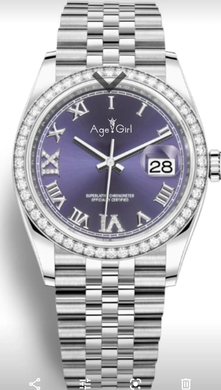 

Brand New Stainless Steel Sapphire Watch Men Diamond Bezel Automatic Mechanical Silver Blue Datejust Jubilee Bracelet 36mm