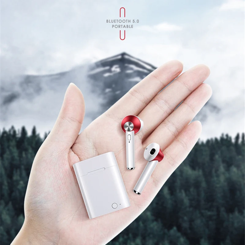 BT5 0 TWS Wireless Bluetooth Earphones For Redmi Earbuds HD Stereo Wireless Headphone Running Sport Bass Headset For iPhone D012