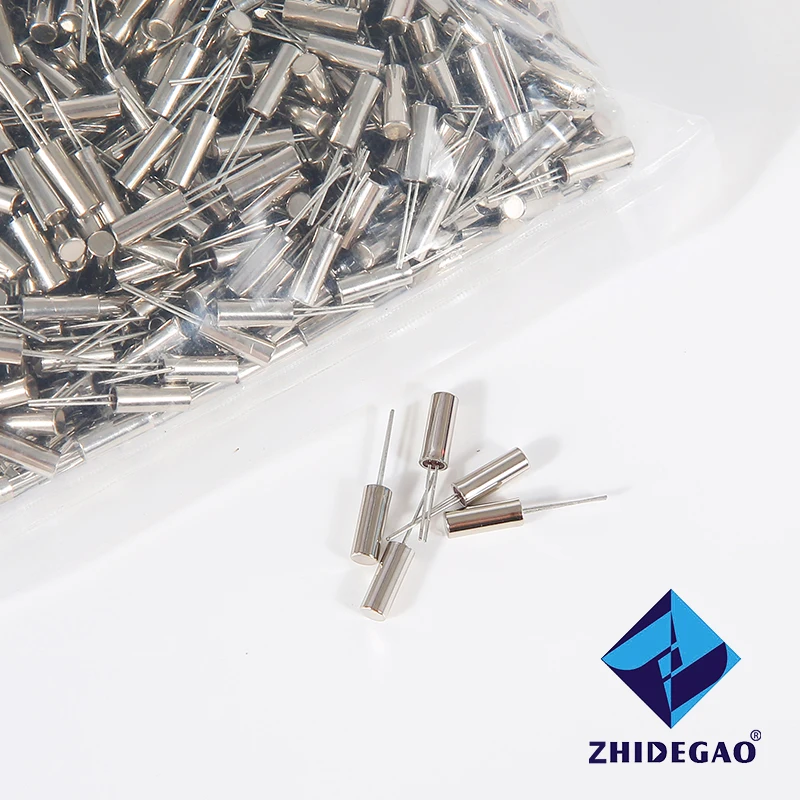 32.768KHz Frequency Resonator Oscillator Quartz Crystal Cylender 3*8mm 10pcs