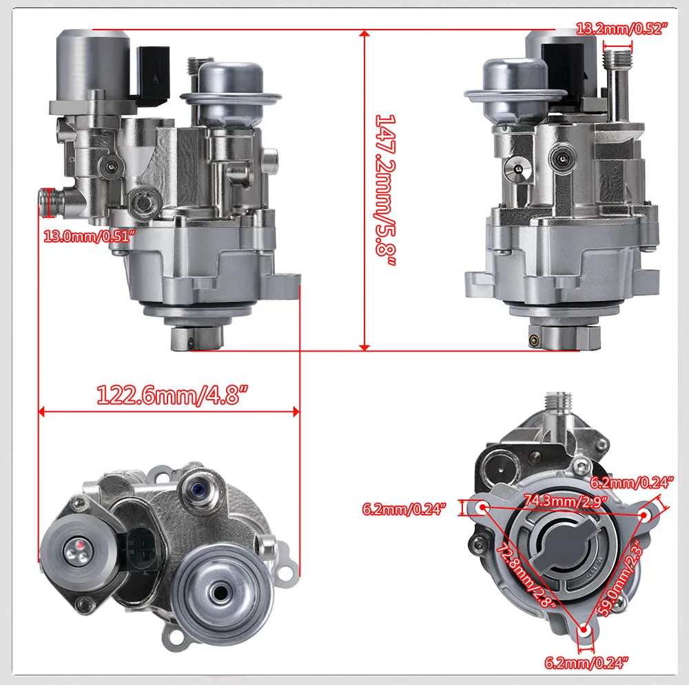 High Pressure Fuel Pump 13517616170 HPFP Direct Injection for BMW N54