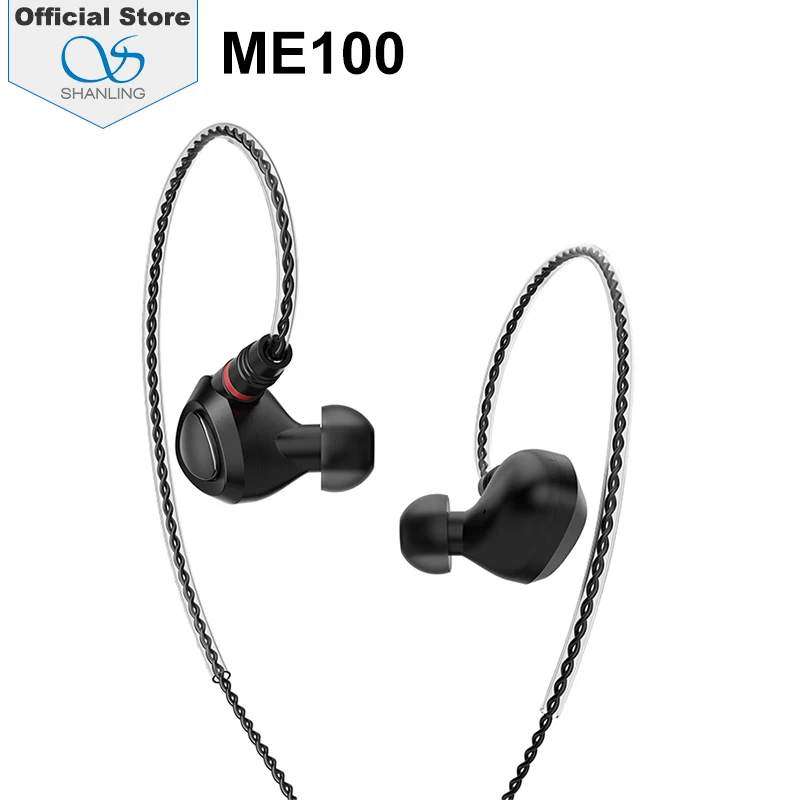 SHANLING ME100 высокое разрешение PE + PEEK 10 мм Динамический драйвер монитор вкладыш