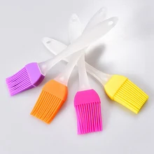 Новая высококачественная силиконовая жаропрочная форма для хлеба кисточки для приготовления пищи Кондитерская масляная кисточка для смазывания гриля инструмент цвет случайный 17*2 см
