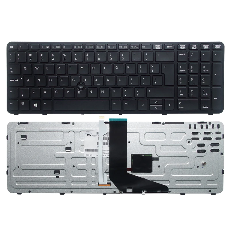 Retroiluminado para hp para Zbook Gzeele Novo Inglês Computador Portátil Teclado 15 17 g1 g2 Pk130tk1a00 Sk7123bl Eua Quadro Preto - Imagem 3