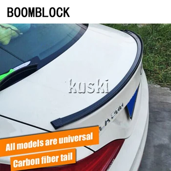 

BOOMBLOCK 1set Car Carbon Fiber Tail Wing 3M Stickers For Mercedes W204 W210 AMG Benz Bmw E36 E90 E60 Fiat 500 Volvo S80