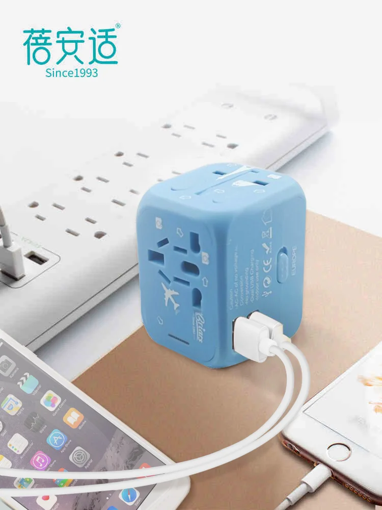 Универсальное универсальное сетевое зарядное устройство опция 2 USB порт для