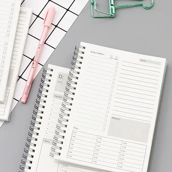 Filofax-cuadernos planificadores manuales de eficiencia, organizador diario, Libretas de notas, agenda mensual de papel Kraft, 2020