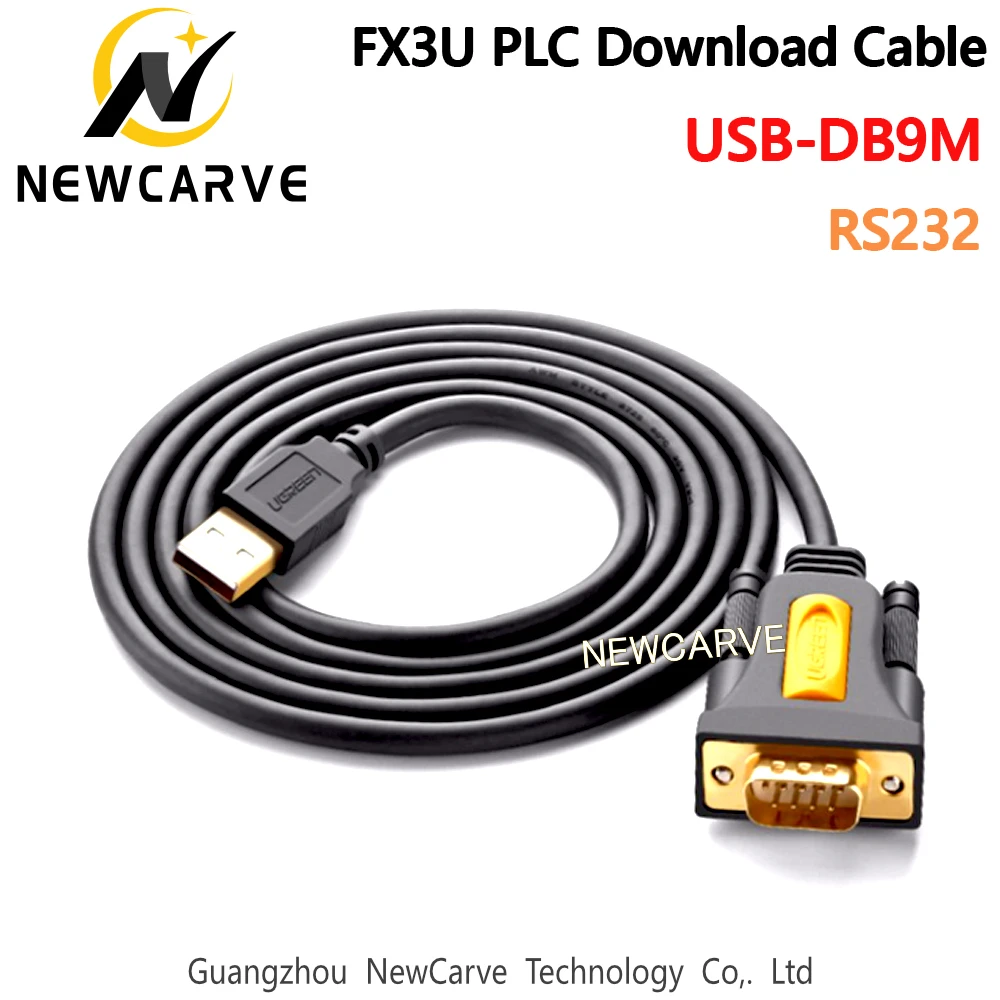 Кабель FX3U с ПЛК на ПК USB-порт RS232 Последовательный КПК 9 db9-контактный кабель для