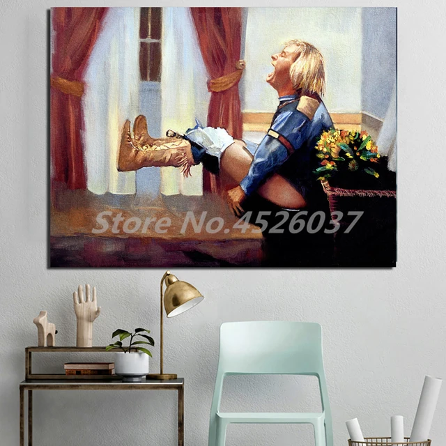 Harry Toilet Scene Movie Funny Poster Wall Art Funny Bathroom Paintings On  Canvas Modern Art DecorativePictures Home Decor _ - AliExpress Mobile
