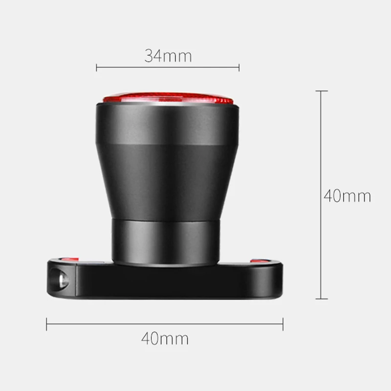 

Bicycle Smart Brake Tail Light USB Charging LED Lasers Waterproof Warning Tail Lights EDF88