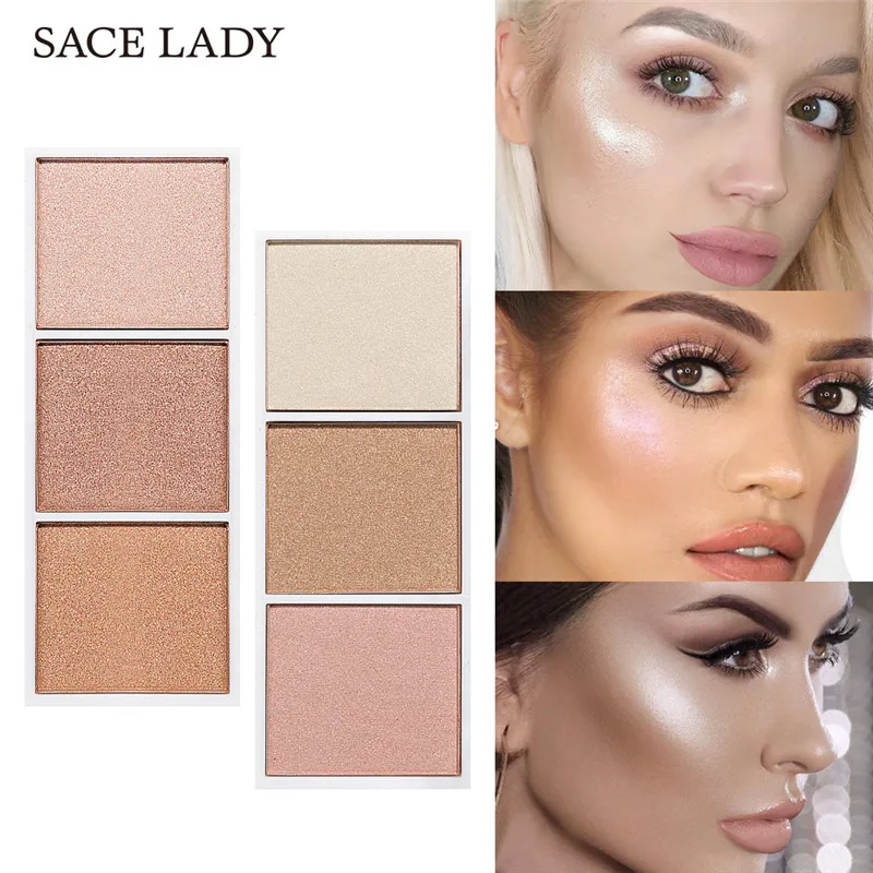

SACE LADY Highlighter Palette Makeup Contour Powder Matte Face Bronzer Make Up Pigmented Blusher Pallete Cosmetics