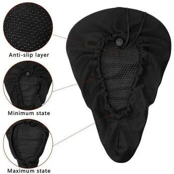 

3D Soft Thickened Bicycle Seat Breathable Bicycle Saddle Seat Cover Comfortable Foam Seat Mountain Bike Cycling Pad Cushion Cove