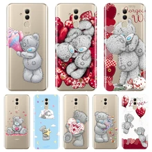 Coque de téléphone souple Silicone pour Huawei Mate 9 10 20 Lite Tatty Teddy Kawaii ours coeur couverture arrière pour Huawei Mate 7 8 9 10 20 Pro(China)