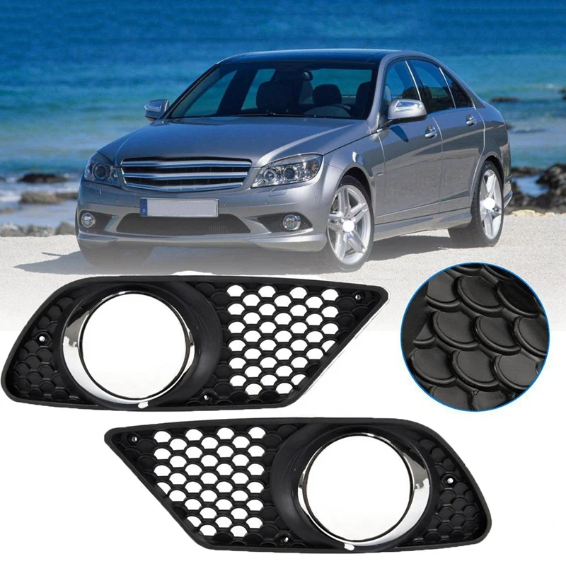 

Car Bumper Fog Light Grille for Mercedes-Benz C-Class W204 2007 2008 2009 2010 2011-2013 A2048850353