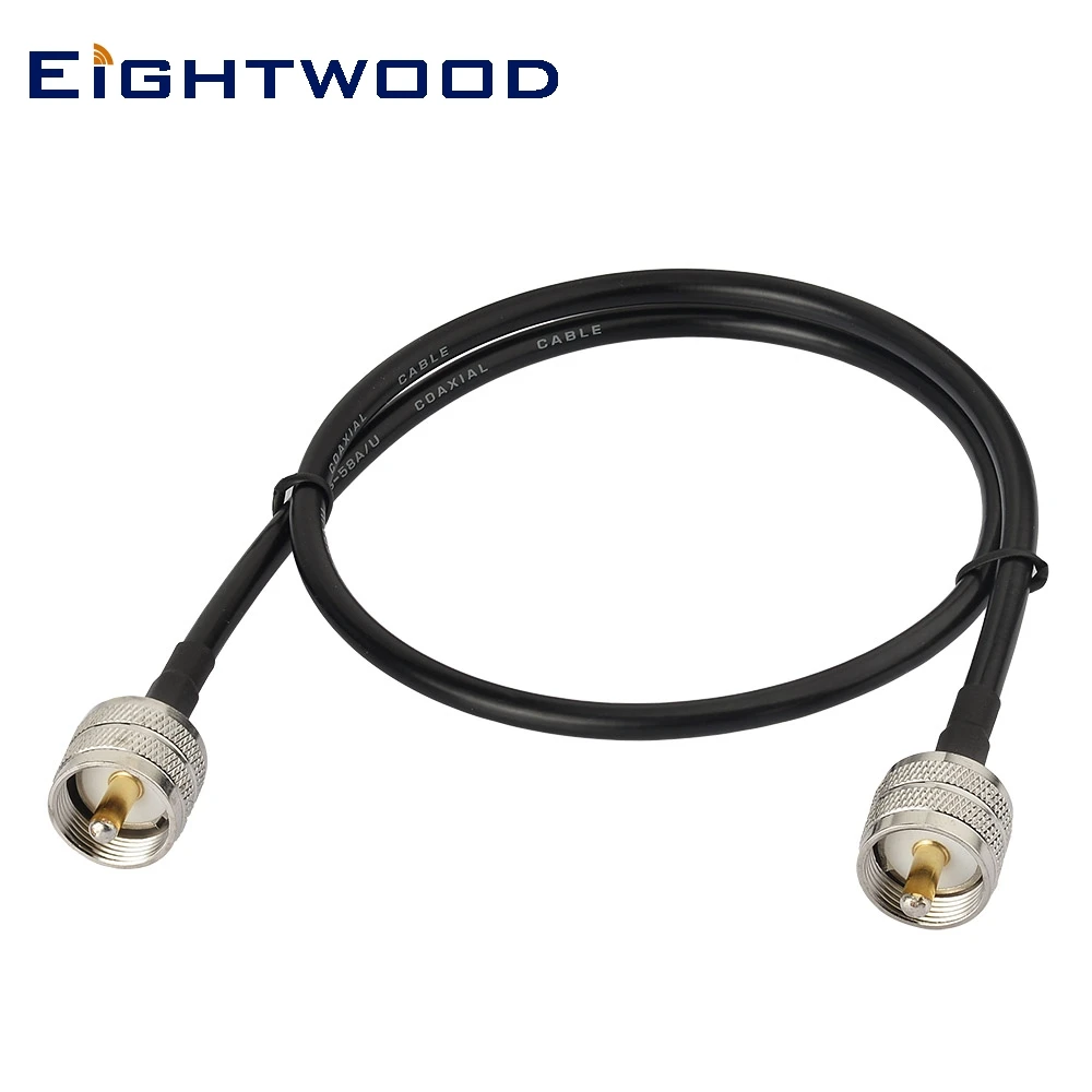 Адаптер для радиоантенны Eightwood Ham провод в сборе UHF Мужской PL259 мужской ранний