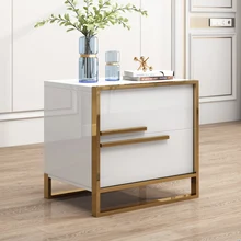 Table de chevet nordique en bois blanc, Design moderne, minimaliste, meuble de rangement, Table de chevet pour chambre à coucher