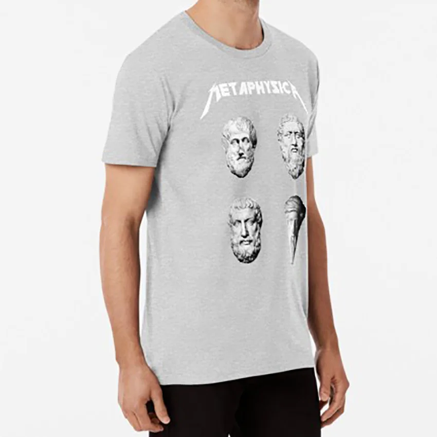 Метафизика-забавная футболка с металлической философией футболка с металлическими метафизическими сократами Аристотель Пифагора экситентизм