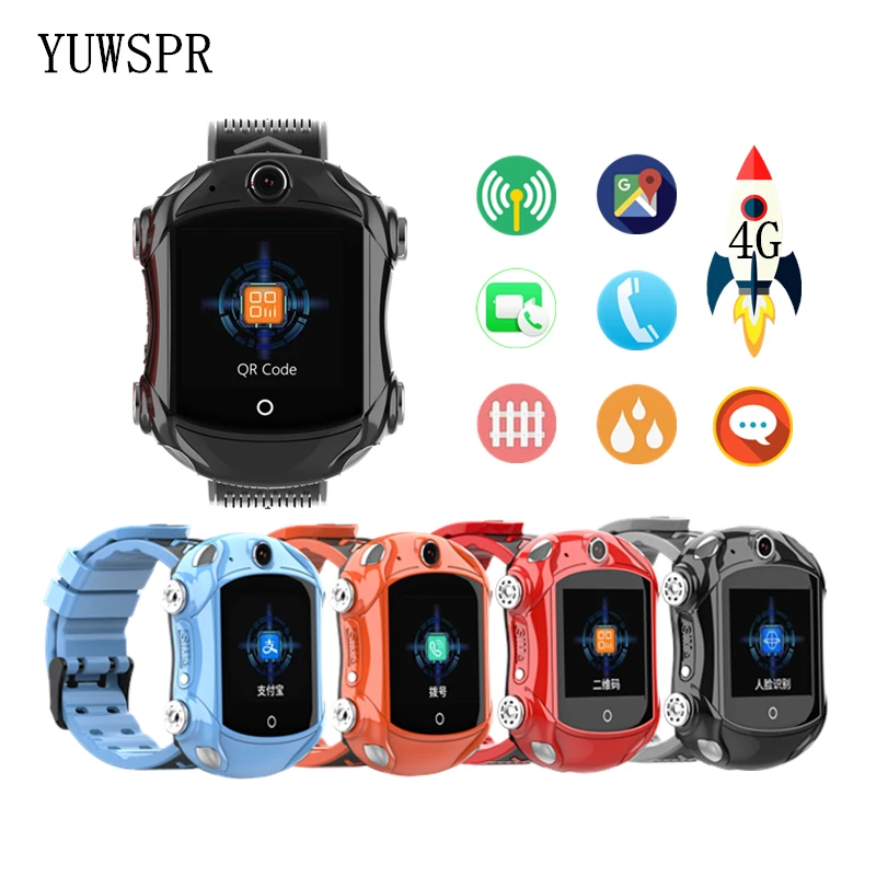 

4G kids smart watch GPS LBS WIFI positioning real time monitoring Video Call SIM Android IOS Children Smart phone clock DF53