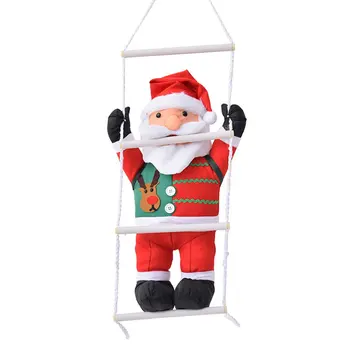 

60cm Santa Claus Accessories Lovely Christmas Decorations Creative Climbing Rope Ladder Swing Toys Doll Pendant