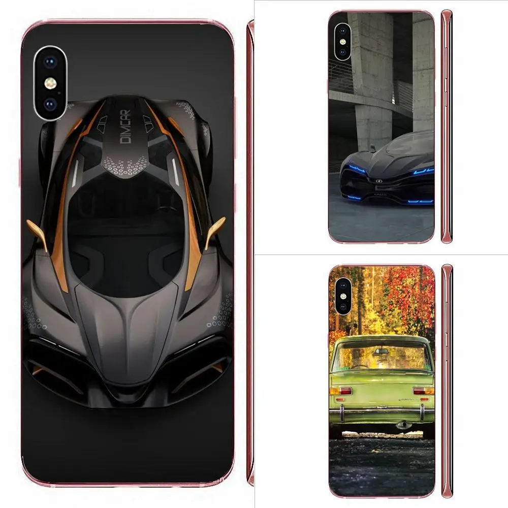 Design Lada Concept Car For Xiaomi Mi CC9 CC9E 9T mi10 mi9 mi8 note 9 10 pro lite SE A1 A2 A3 Soft TPU Pattern | Мобильные телефоны