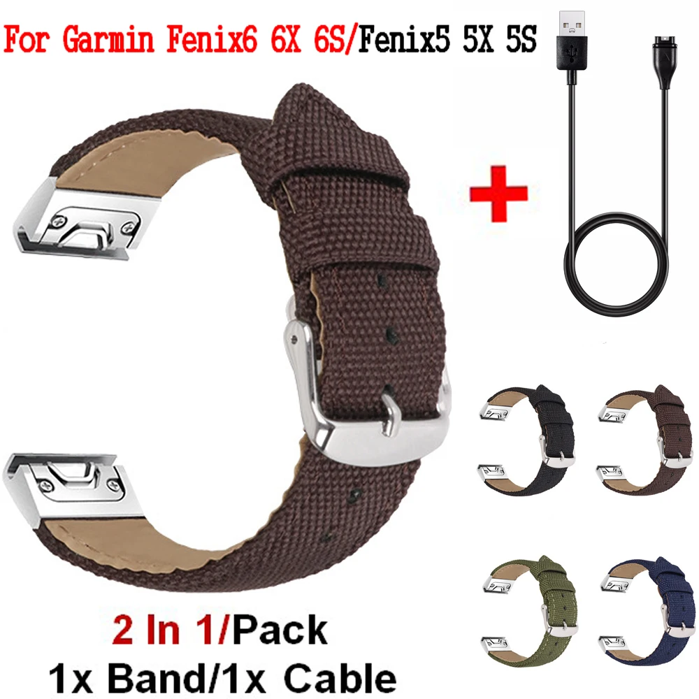 2 In1 Quick Release отлично подходит для ремешок наручных часов Garmin Fenix 6X 6 6S штырьковые usb