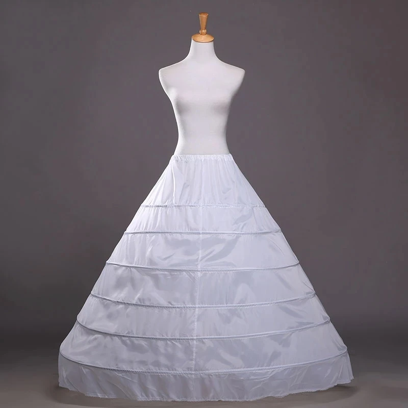 

Newest Designing Cheap Long 6 Hoops Petticoat Underskirt For Ball Gown Skirt Mariage Underwear Crinoline Wedding Accessories