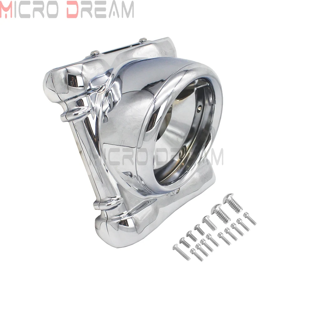 Хромированная фара Nacelle комплект для Harley FXR Sportster Low XL 883 N R C 1200 Dyna Street Super Glide FXD FXDC FXDX P/N 67971-04