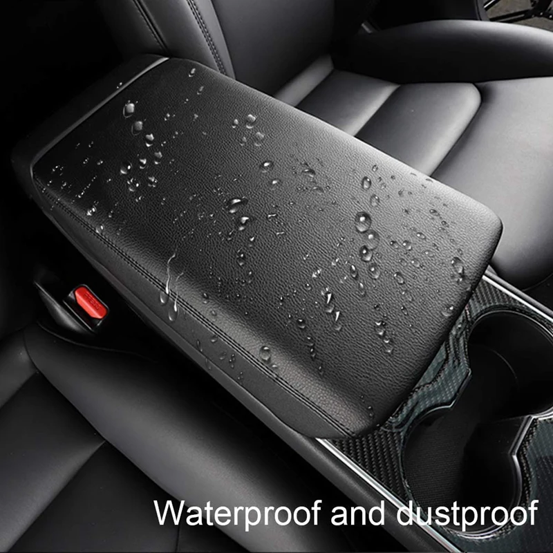 Авто Крышка центральной консоли подлокотник коробка Pad для Tesla модель 3