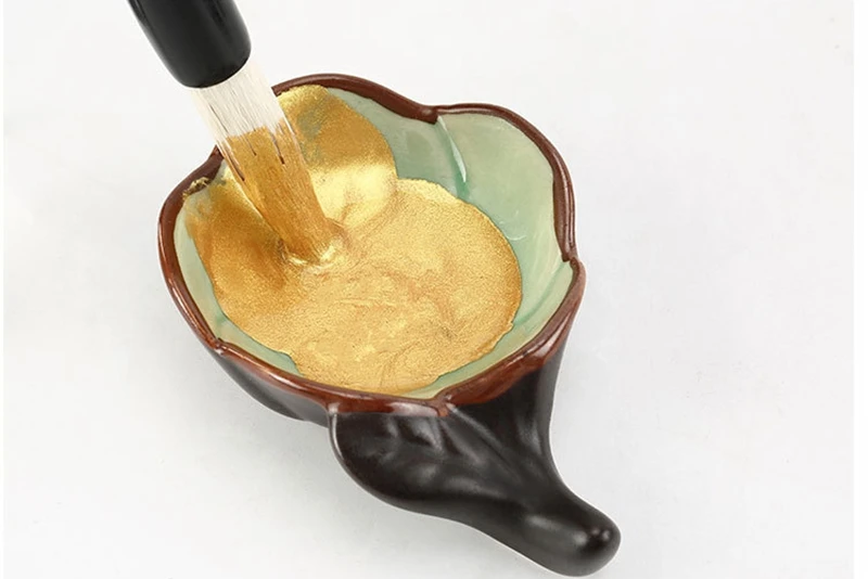 120G Gold/Silber/Weiß/Rot Kalligraphie Tinte Chinesische Malerei Metallic Pigment Farbe Für Schreiben Schreibwaren Büro liefert – Detail 7