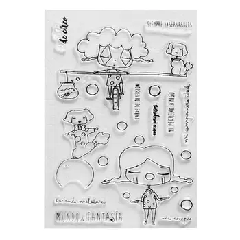 

2020 New Girl Dog Silicone Clear Seal Stamp DIY Scrapbooking Embossing Photo Album Decor