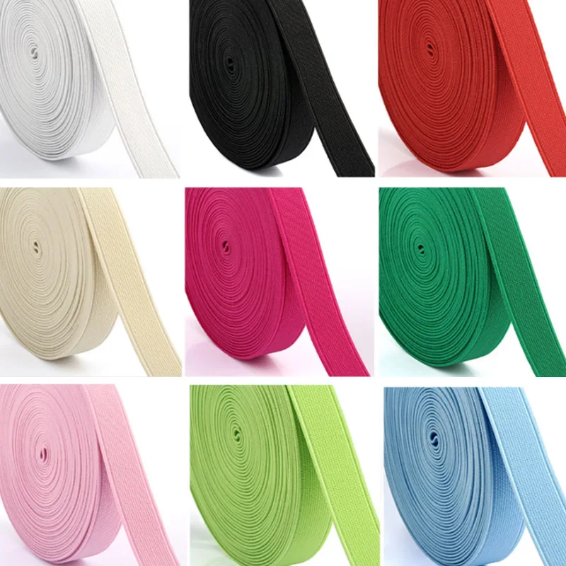 

2m Sewing Lace Garment Accessory Shoes Phone Bag Polyester Ribbon Multirole Thick Plain Weave Elastic Band Trim Waist Bands