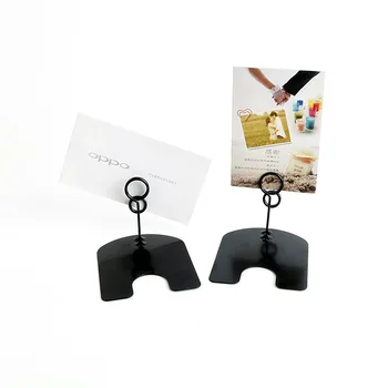 

100PCS Black POP Metal Price Tag Paper Sign Label Card Display Clips Holders Stand In Black For Stores Promotions