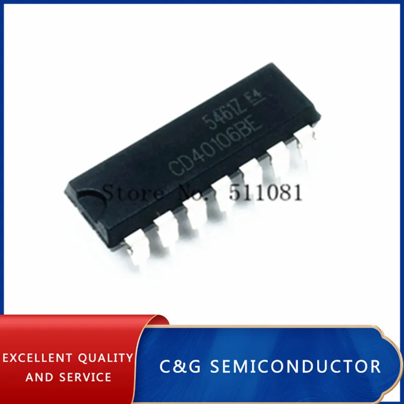 10 шт. CD40106BE CD40106B CD40106 4016 DIP-14 | Электронные компоненты и принадлежности