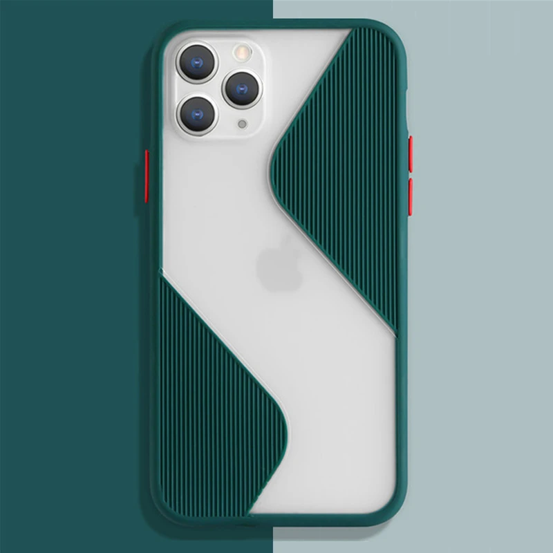Shockproof Phone Case Back Cover For iPhone 11 Pro Max SE 2020 Splice Translucent Case For iPhone XS Max X XR 8 7 6 6S Plus Case Shockproof Phone Case Back Cover For iPhone 11 Pro Max SE 2020 Splice Translucent Case For iPhone XS Max X XR 8 7 6 6S Plus Case