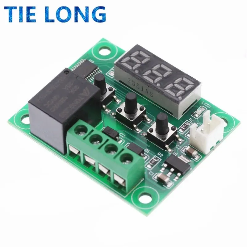 W1209 -50-100C DC 12V digital temperature controllear thermostat temperature control thermostat switch plate W1209 case