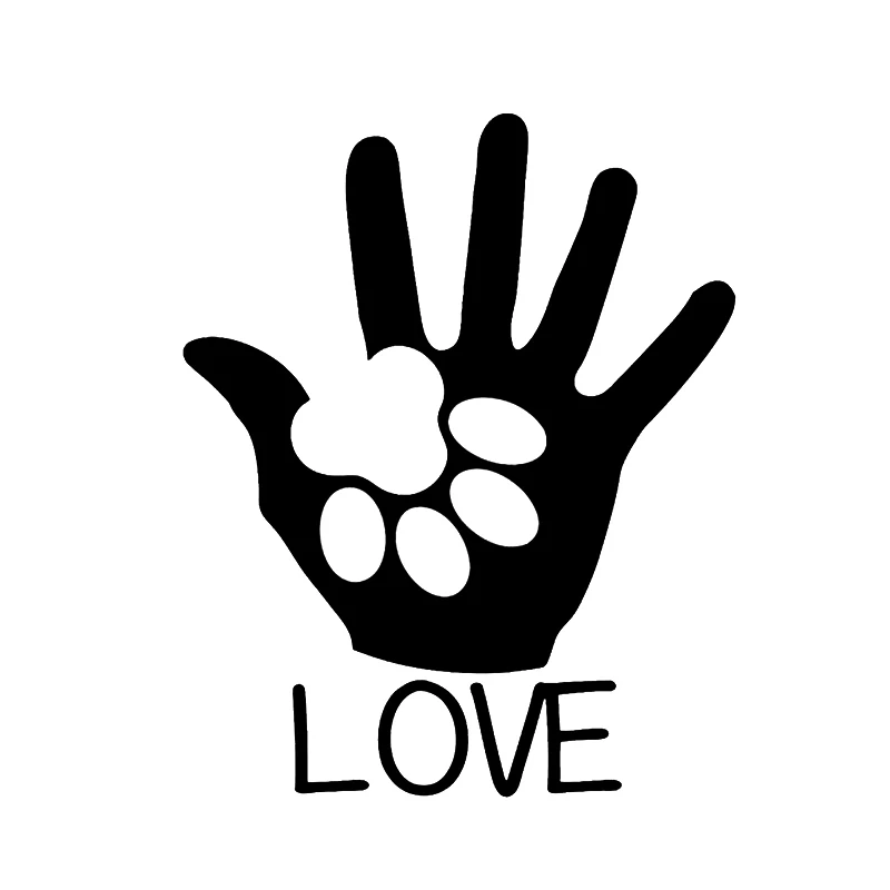 

15*12,1 см модная Личная творческая любовь рук Лапа сердце наклейка для ноутбука Виниловая наклейка на окно автомобиля бампер автомобиля