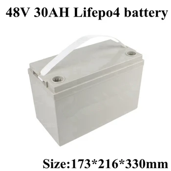 

Rechargeable LiFePO4 48V 30ah Lithium Ion Battery for 2000W Motorcycle Ebikes Electric Scooters Electric Pedicabs+5A Charger