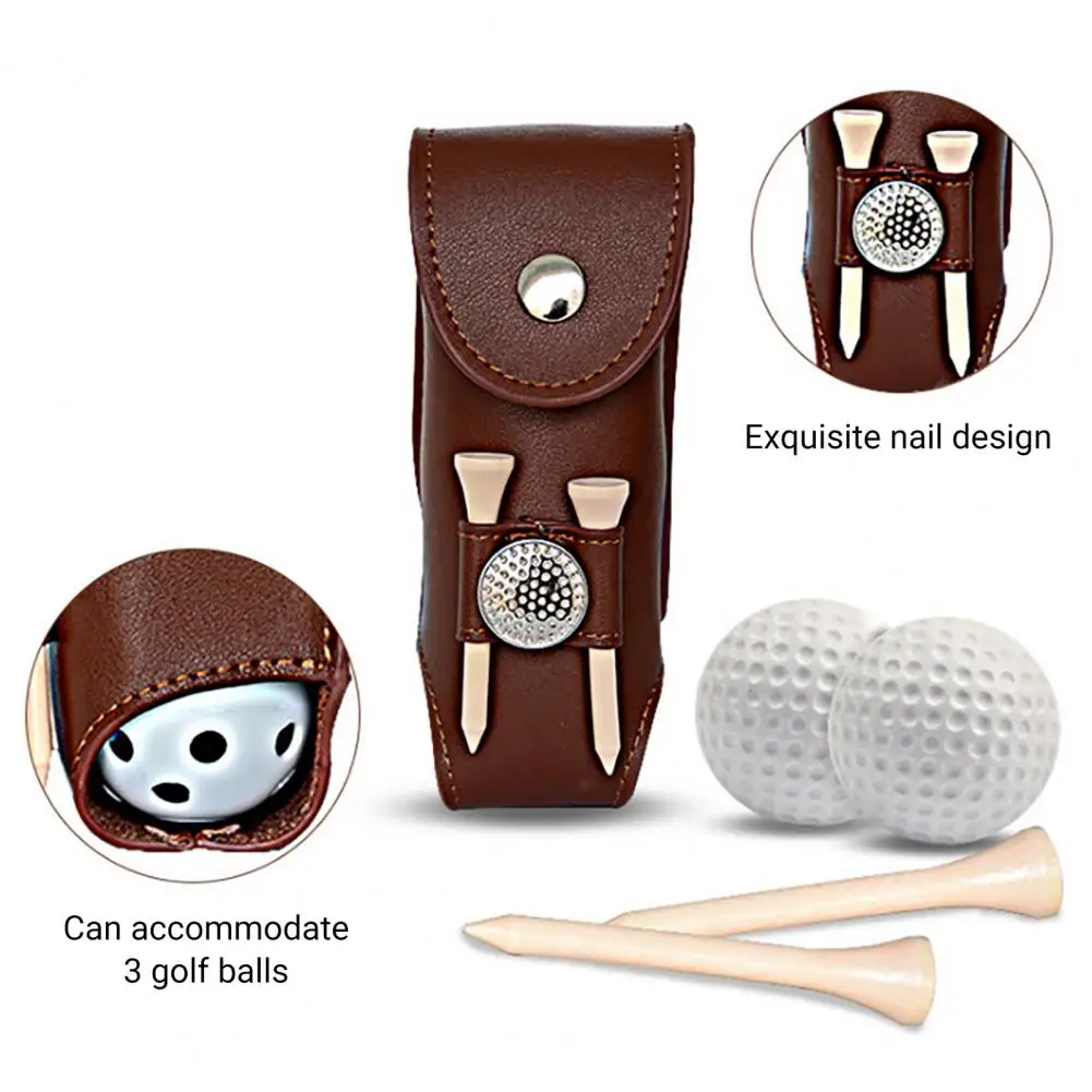 

Golf Tees Holder Pouch Golf Ball Tee Belt Waist Bag Golf Ball Storage Bag Practical for Men Women Golf Sports
