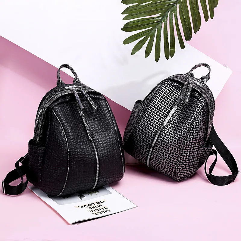

2019 Spring And Summer New Style Large-Volume Backpack Brand New Upgrade PU Leather Nursing Backpack Women's