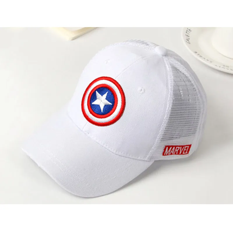 SQTEIO Летняя Детская кепка с героями мультфильмов Snapback Marvel Человек-паук Капитан Америка горра хип-хоп кепка - Цвет: 17