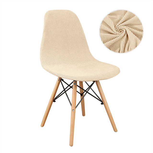 Pcs Velvet fabric Bar Chair Cover Washable Removable Seat Cover Armless Shell Chair Covers for Banquet Home Hotel