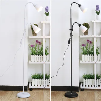 

Floor Lamp Modern 2 lights night stand Living Room adjustable Hotel Lighting E27 LED AC 220V For Bedroom home Black/White
