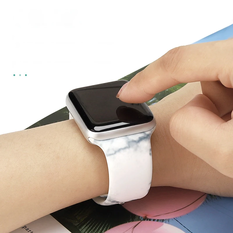 

Silicone Strap For apple watch 5 band 44mm 40mm Rubber wristband Sport bracelet For apple watch 3 4 2 for iwatch band 38mm 42mm