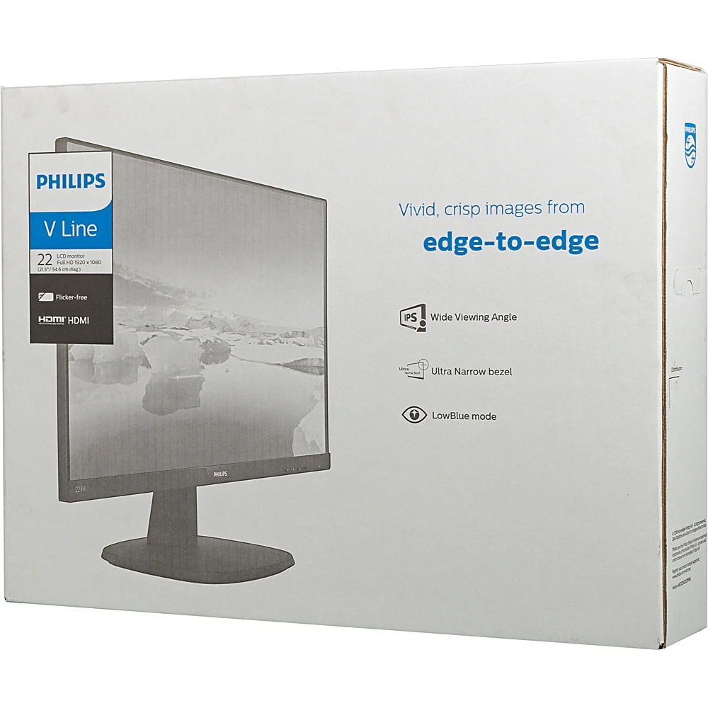 Монитор Philips 21.5" 223V7QHSB(00/01) черный IPS LED 16:9 HDMI Mat 250cd
