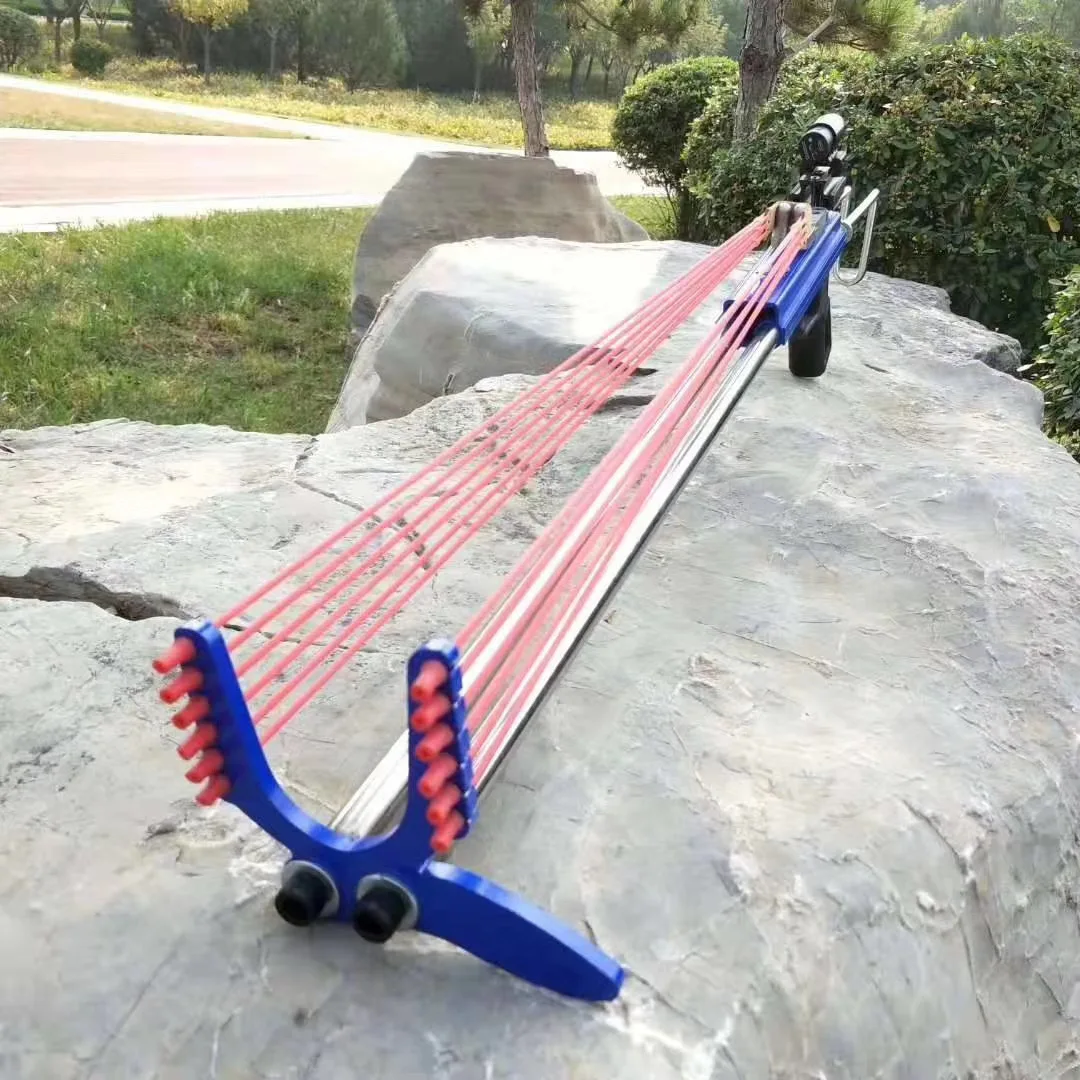 Tiro ao ar Tiro com Arco Acessórios de Pesca Puxar Libra Catapulta Azul Aço Inoxidável Poderosa Livre Caça Entretenimento 40 9 High Quality Esporte e Lazer