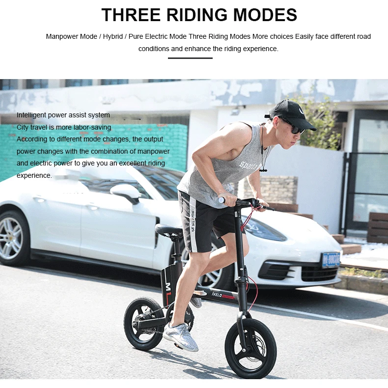 Sale E-Scooter 36V 2 Wheels Electric Bicycle 250W Ultralight Mini Foldable Portable Electric Scooter For Adults With APP 10