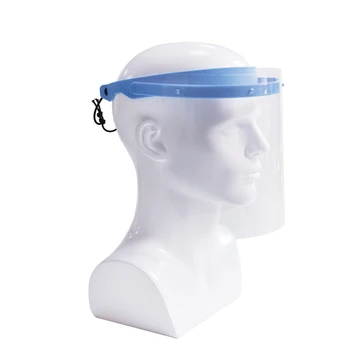 

Safety Face Shield Detachable With 10 Plastic Clear Protective Visor Anti-fog Buckle Design For Easy Replacement