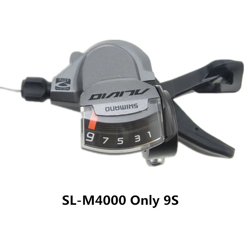 SHIMANO ALIVIO SL-M4000 горный велосипед палец 3X9 Контроль скорости масляный тормоз Сплит тип 27 скорость аксессуары коробки передач Универсальный бесплатно - Цвет: SL-M4000 Only 9S